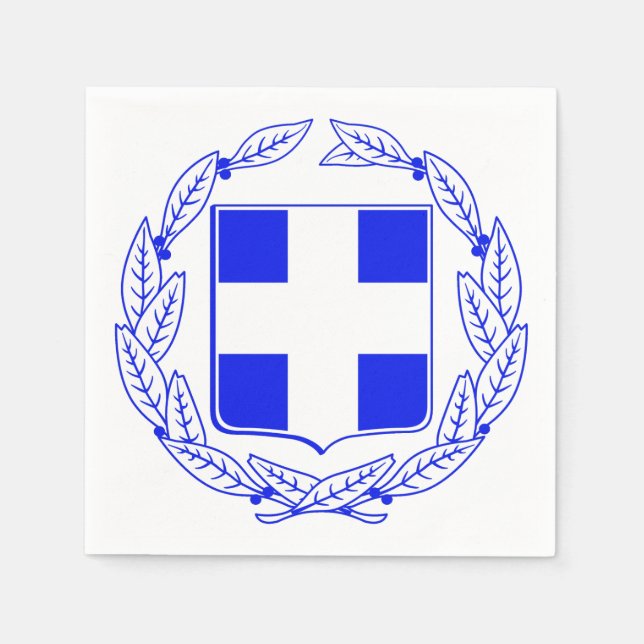 Greek Coat arms Napkins (Front)