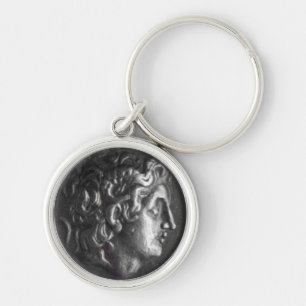 Greek Coin Keychain