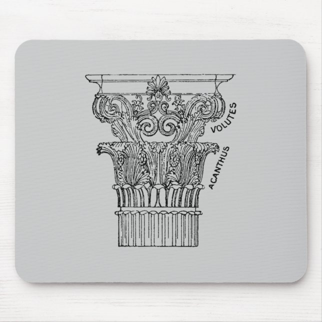 Greek Column Mouse Pad (Front)