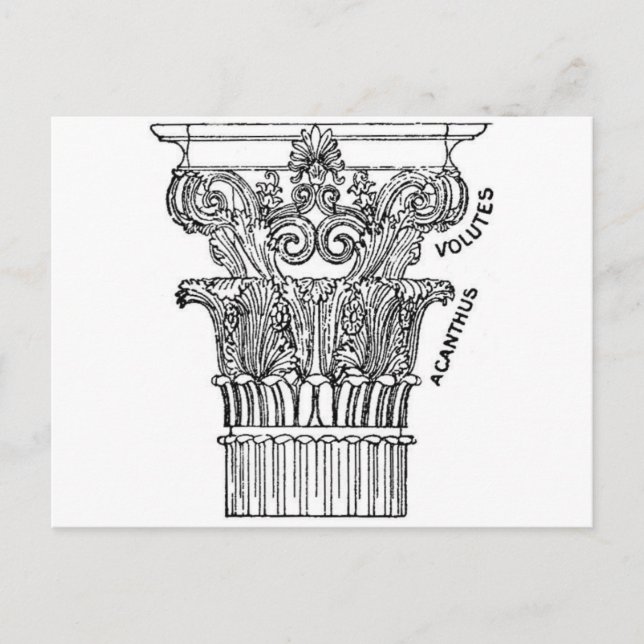 Greek Column Postcard (Front)