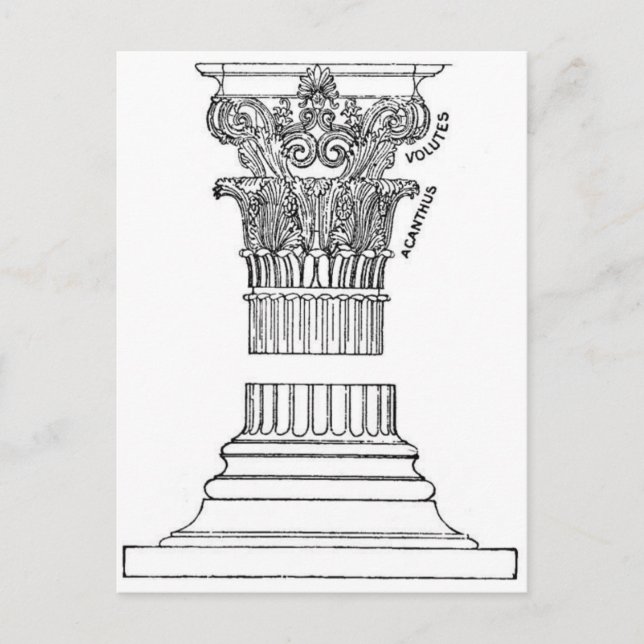Greek Column Postcard (Front)