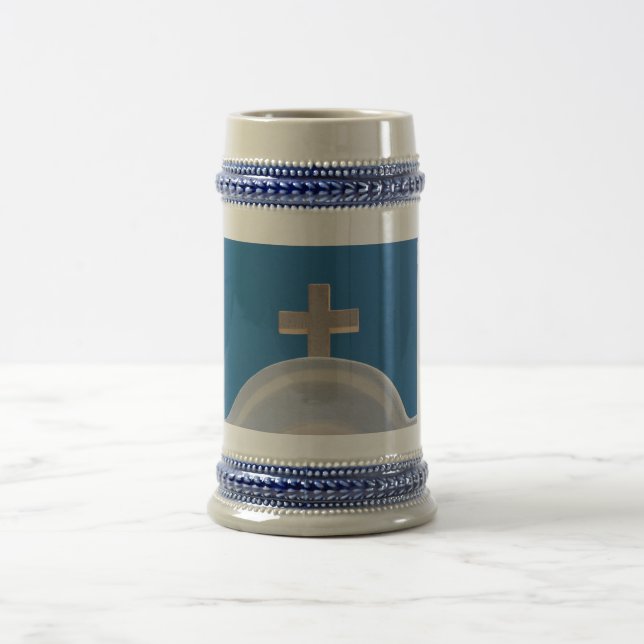 Greek Cross Beer Stein (Center)