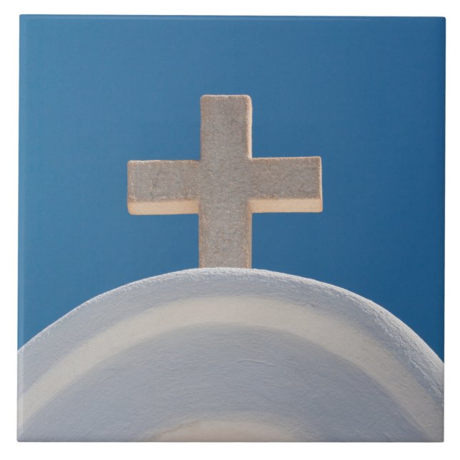 Greek Cross Ceramic Tile (Front)