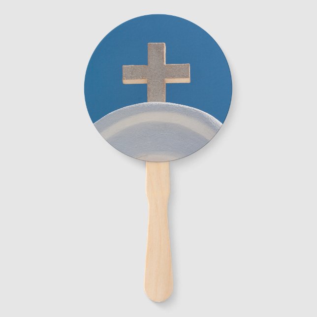 Greek Cross Hand Fan (Front)
