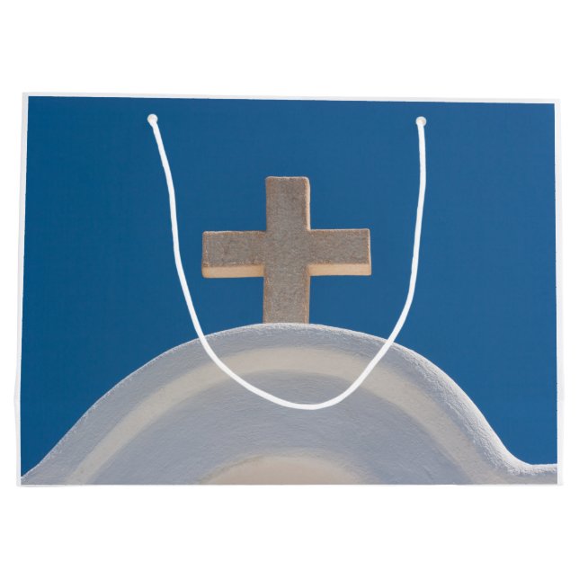 Greek Cross Large Gift Bag (Back)