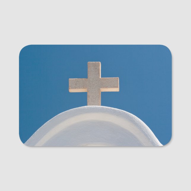 Greek Cross Name Tag (Front)