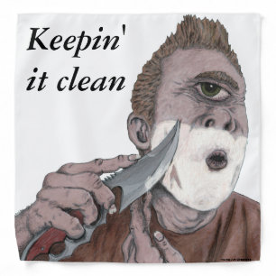 Greek Cyclops Knife Clean Shaving Fantasy Bandana