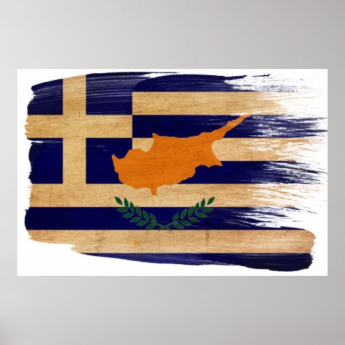 Greek Cyprus Flag Posters