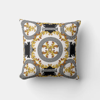 Greek decoration throw pillow