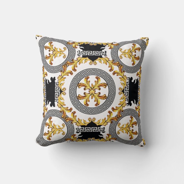 Greek decoration  throw pillow (Front)