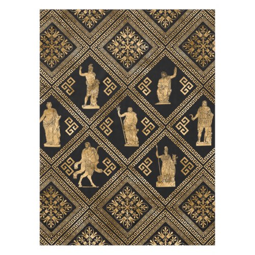 Greek Deities and Meander Key ornament Tablecloth