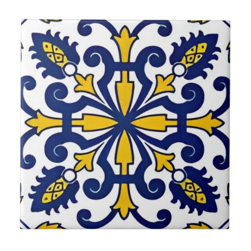 greek delicate floral pattern tiles