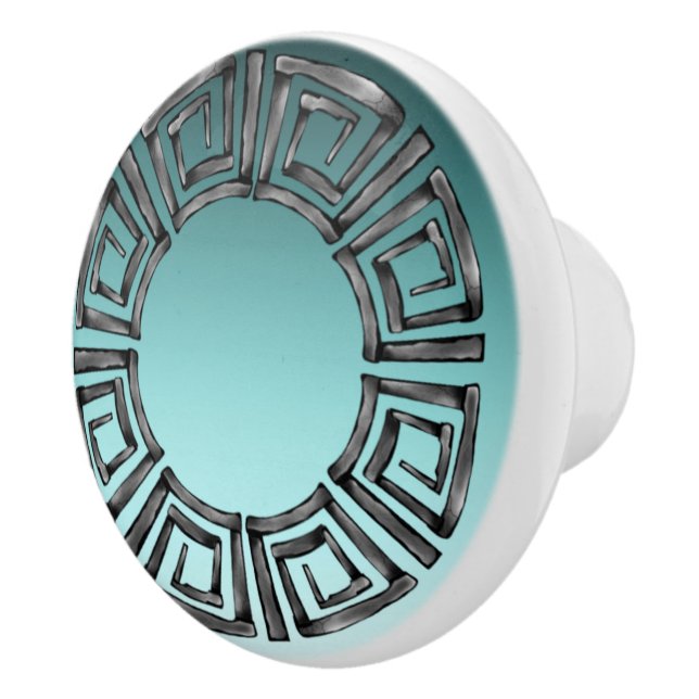 Greek Design Ceramic Knob (Right)