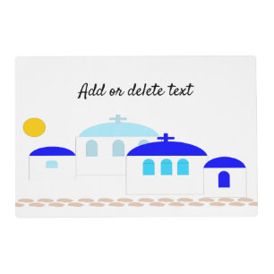 Greek Design Just Add Text Placemat