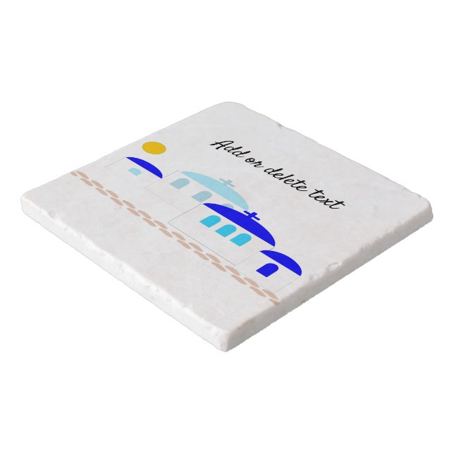 Greek Design Just Add Text Trivet (Corner)