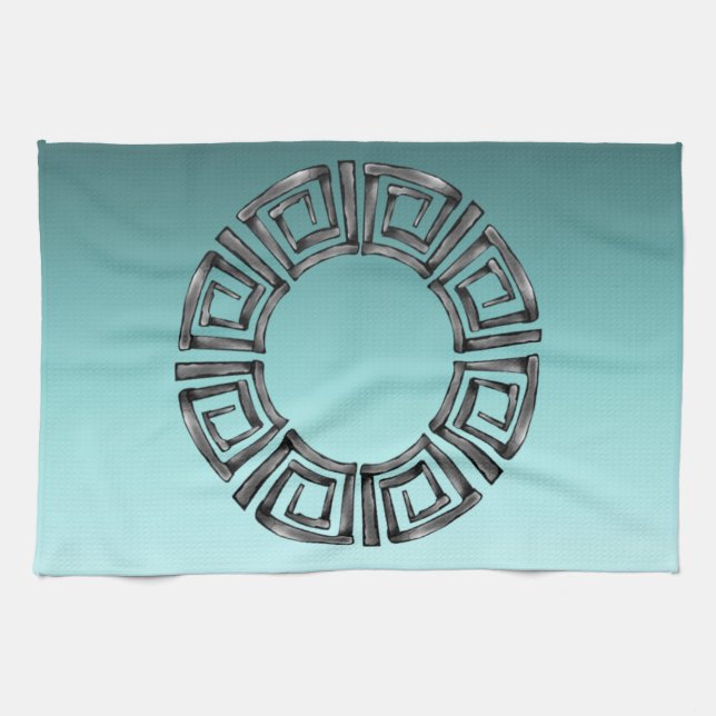 Greek Design Kitchen Towel (Horizontal)