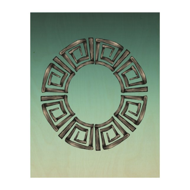 Greek Design Wood Wall Decor (Front)