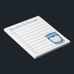 Greek Diner Coffee Cup Personalized Grocery List Notepad<br><div class="desc">List-style grocery shopping note pad design features an original marker illustration of a blue Greek diner coffee cup. Just personalize with your information. Lots of additional illustrated notepads are also available from this shop. This design is also available on other products. Don't see what you're looking for? Need help with...</div>