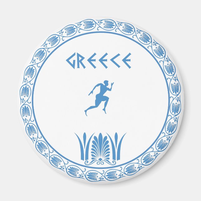 Greek dish magnet (Front)