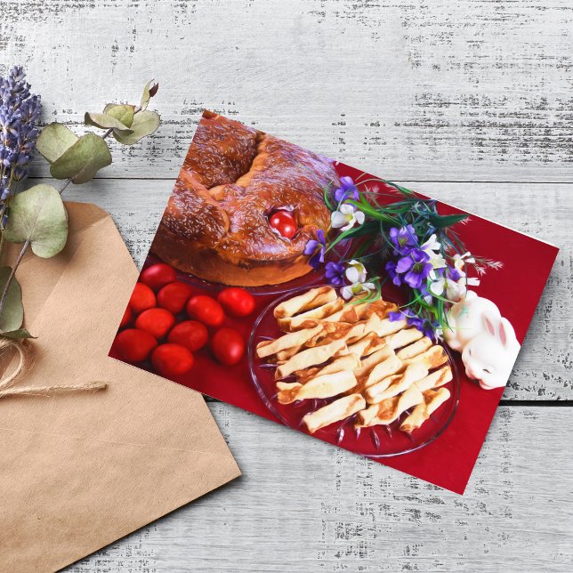 Greek Easter Food Easter Card (Creator Uploaded)