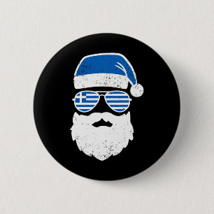 Greek Easter Funny Greece Flag Sungles Boys Toddle Button