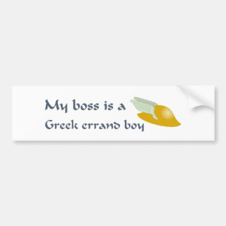 Greek Errand Boy Bumper Sticker