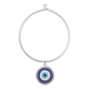 Greek Evil Eye Bangle Bracelet