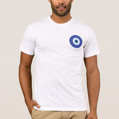 Greek Evil Eye Blue White T_Shirt
