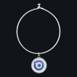 Greek Evil Eye Braclet Mati Bangle Bangle Bracelet<br><div class="desc">Protect yourself from negative energy and attract good luck with this beautiful silver bangle. The evil eye is a symbol of protection and warding off evil in many cultures, such as Turkish, Greek, and Middle Eastern. It is believed that wearing an evil eye necklace can protect you from harm and...</div>