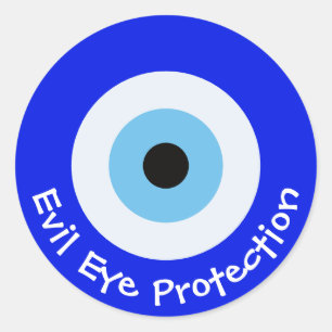 Greek Evil Eye Classic Round Sticker