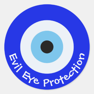 Greek Evil Eye Classic Round Sticker