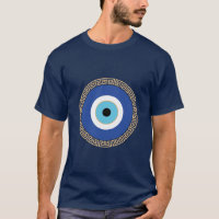 Greek Evil Eye In Greek Key
