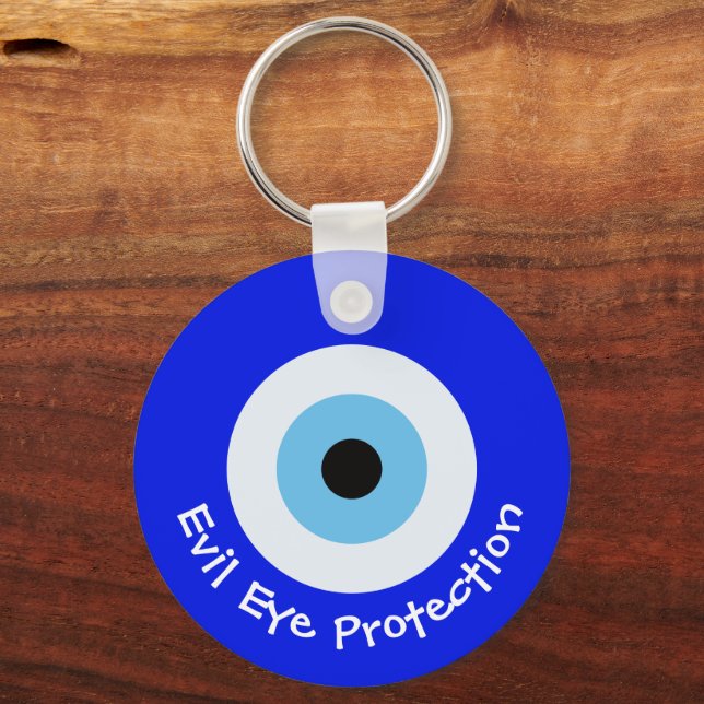 Greek Evil Eye Keychain (Front)