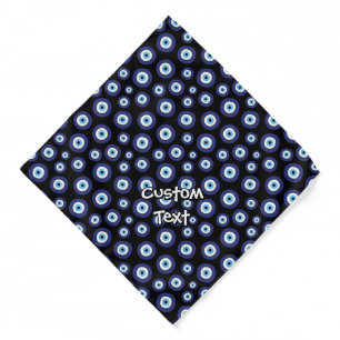 Greek Evil Eye Pattern Bandana