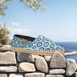 Greek Evil Eye Pattern Espadrilles