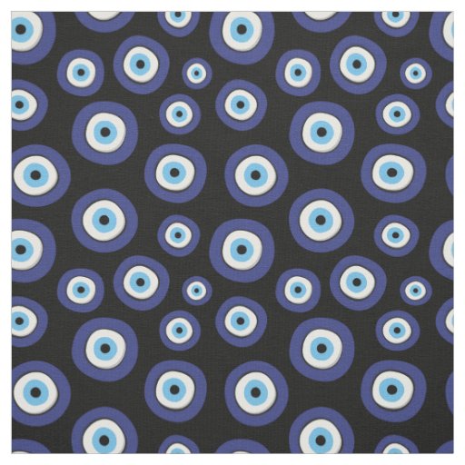 Greek Evil Eye Pattern Fabric