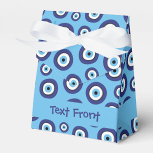 Greek Evil Eye Pattern Favor Boxes