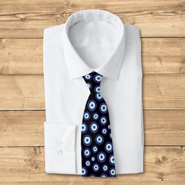 Greek Evil Eye Pattern Neck Tie (Creator Uploaded)