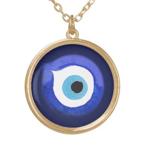 Greek Evil Eye Pendant Necklace Mati Nazar Charm