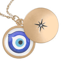 Greek Evil Eye Pendant Necklace Mati Nazar Charm