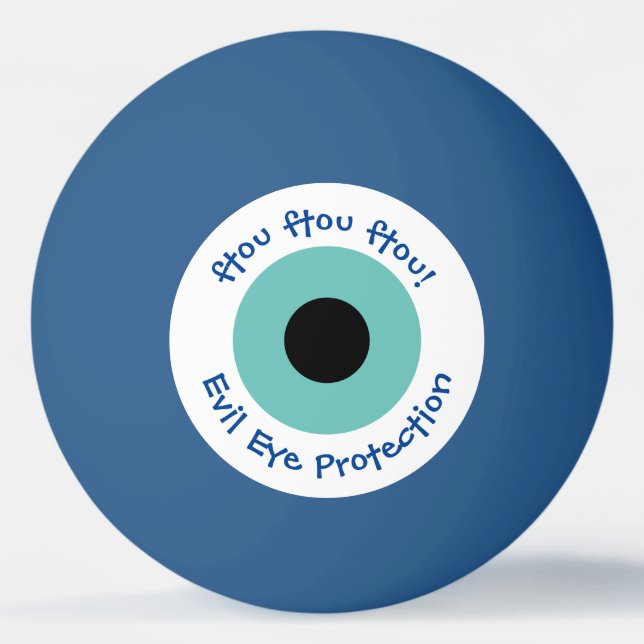Greek Evil Eye Ping Pong Ball (Front)