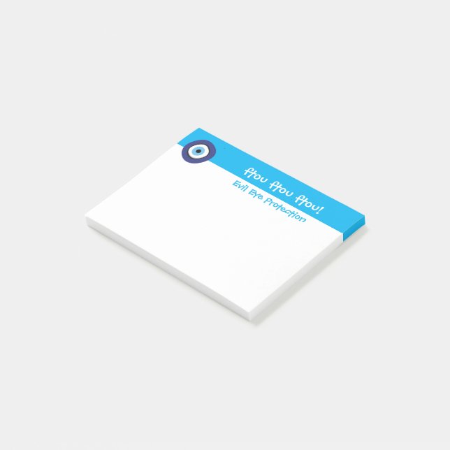 Greek Evil Eye Post-it Notes (Angled)