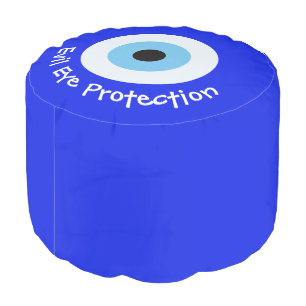 Greek Evil Eye Pouf