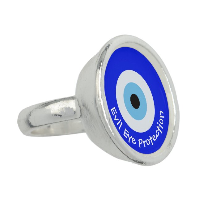 Greek Evil Eye Ring (Side)