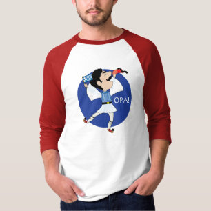 Greek Evzone dancing with Flag OPA! T-Shirt