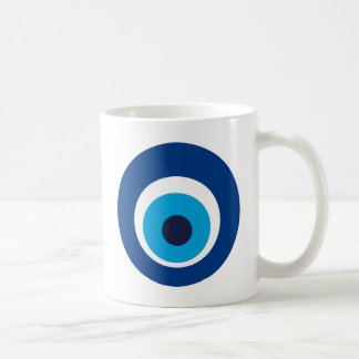 Greek eye coffee mug