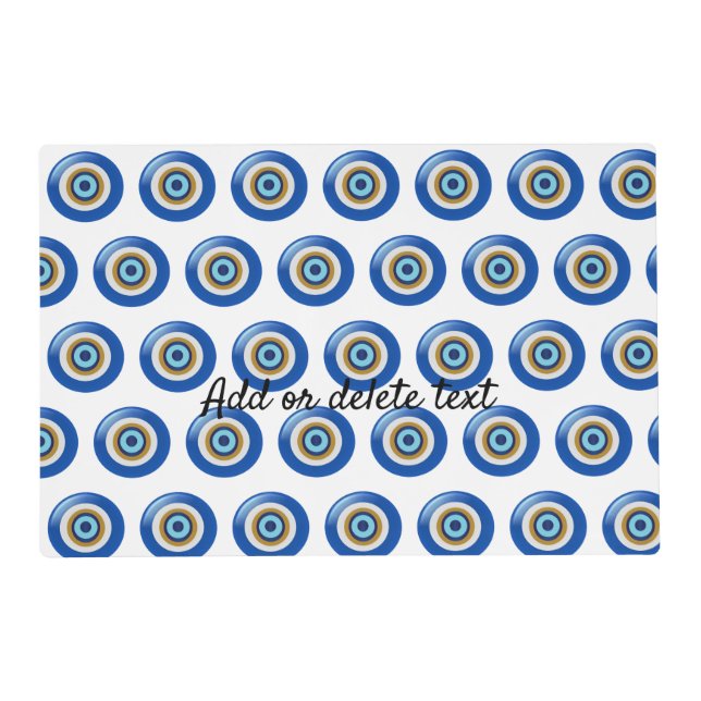 Greek Eye Design Just Add Text Placemat (Front)