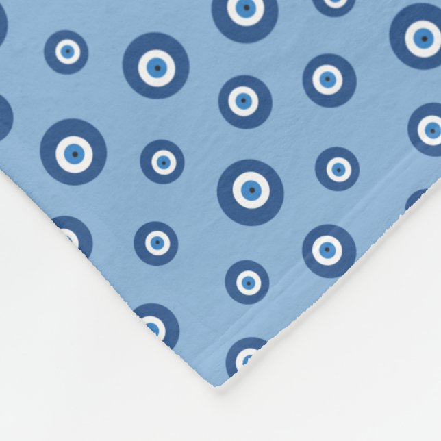 Greek Eye Fleece Blanket (Corner)