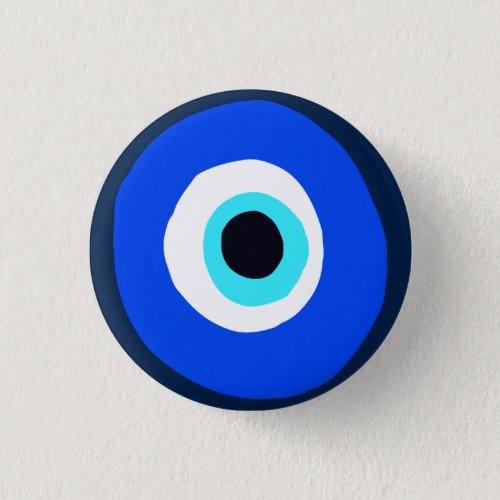 Greek Eye Good Luck Symbol Button