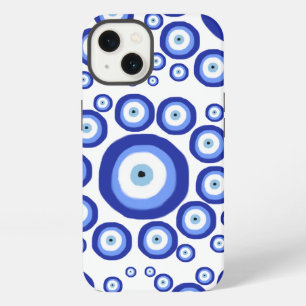 Greek Eye Good Luck Symbol Pattern iPhone 13 Case